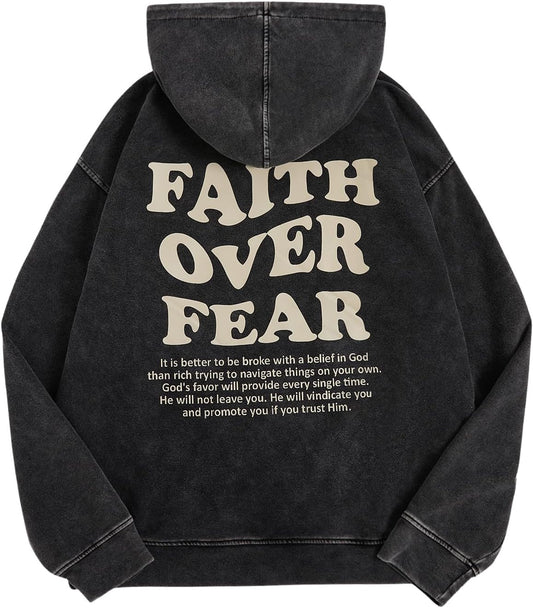WDIRARA Men's Y2k Graphic Distressed Hoodie Vintage Hooded Sweatshirt