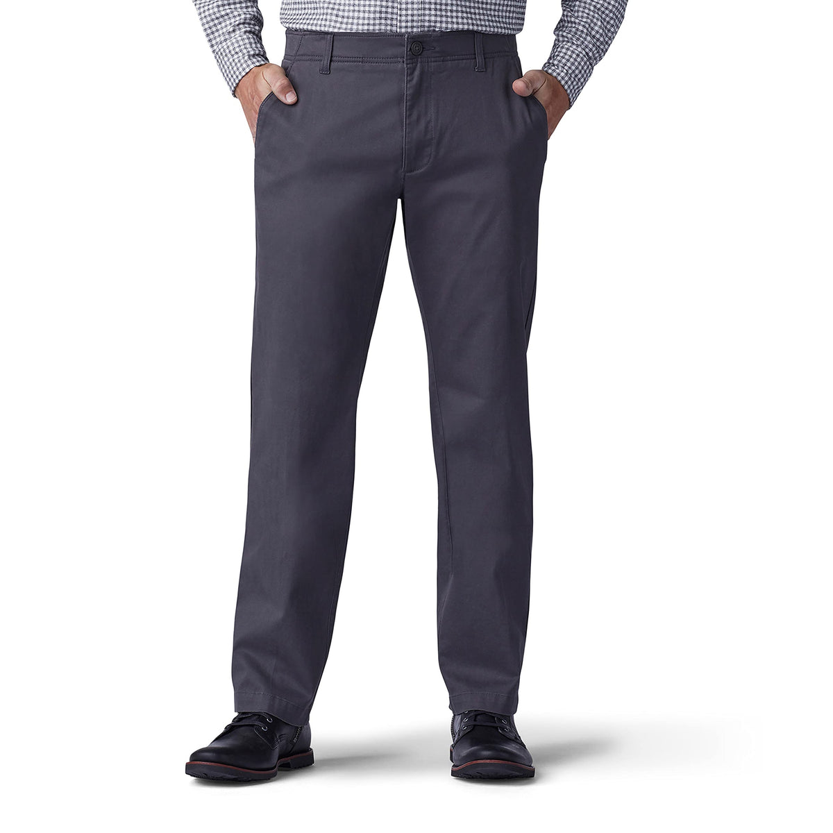 Lee Men's Extreme Motion Flat Front Regular Straight Pant