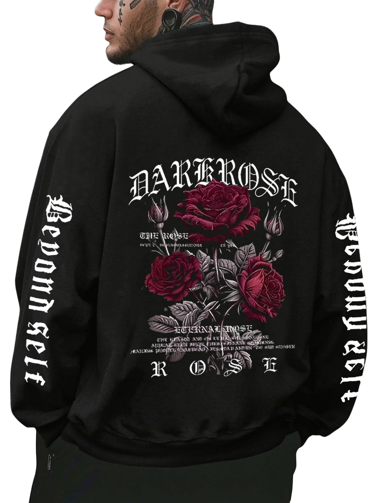 RoseSeek Men's Vintage Graphic Car Hoodies Long Sleeve Thermal Sweatshirts