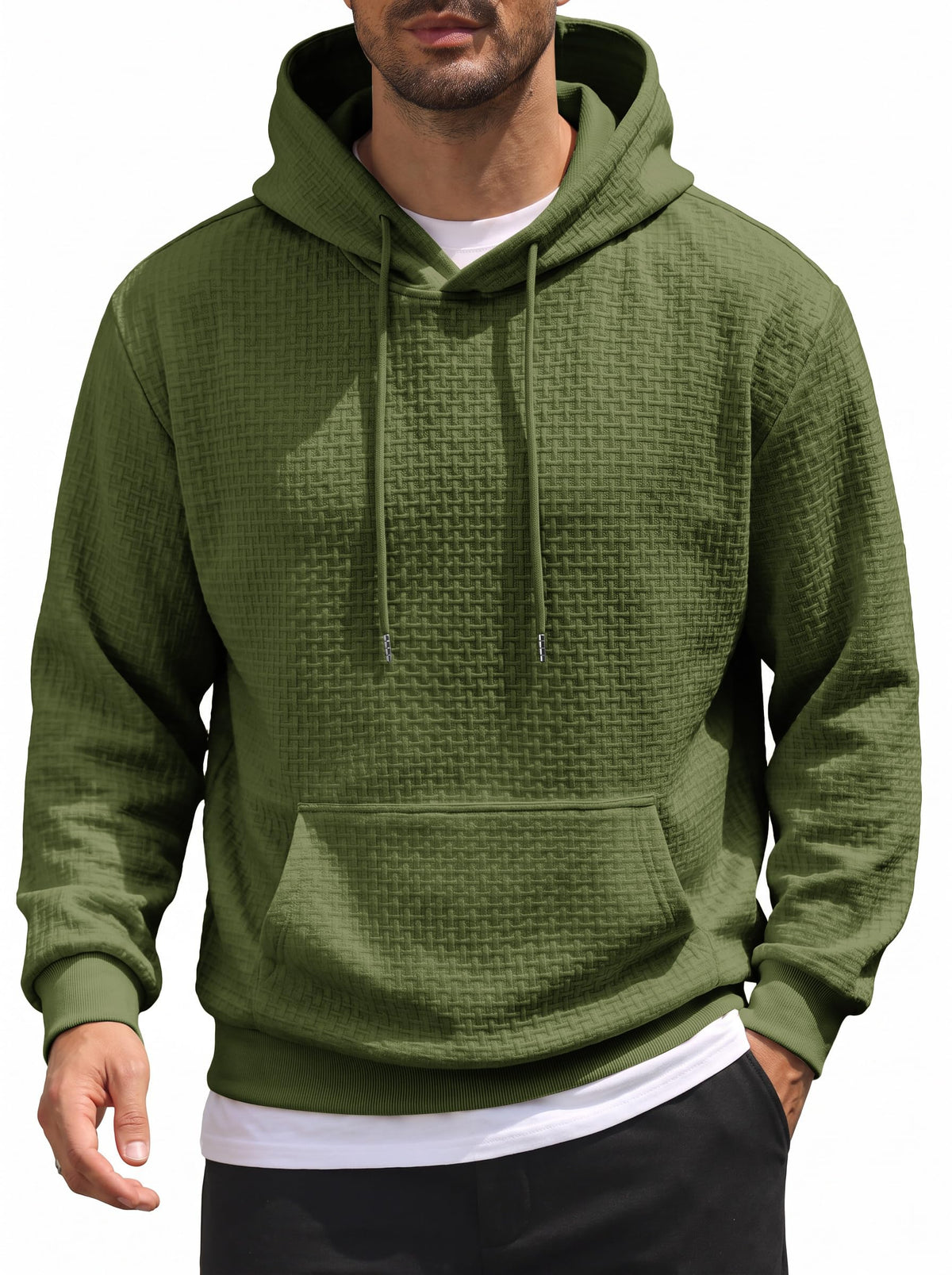 COOFANDY Men's Hoodie Pullover Casual Hooded Sweatshirt Kangaroo Pocket