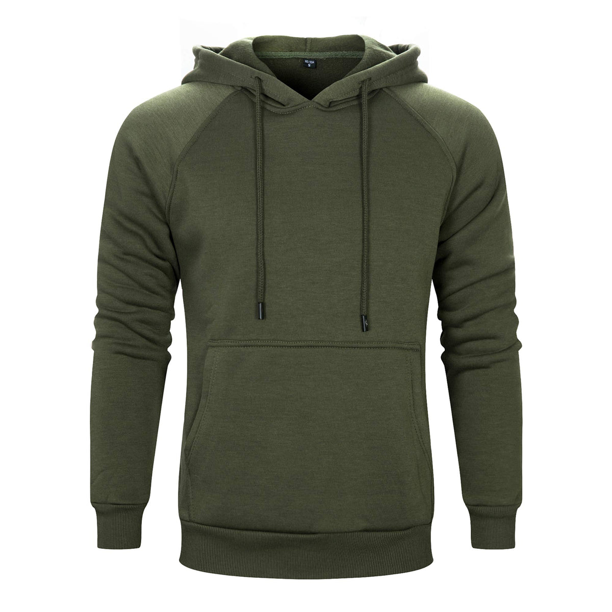 TOLOER Pullover Hoodie Men Blend Fleece Long Sleeve Sweatshirt with Kangaroo Pockets