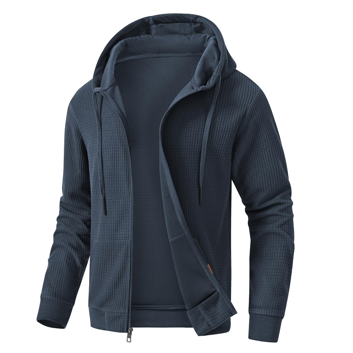 Yundobop Men's Full Zip Casual hoodie Sweatshirt Jacket