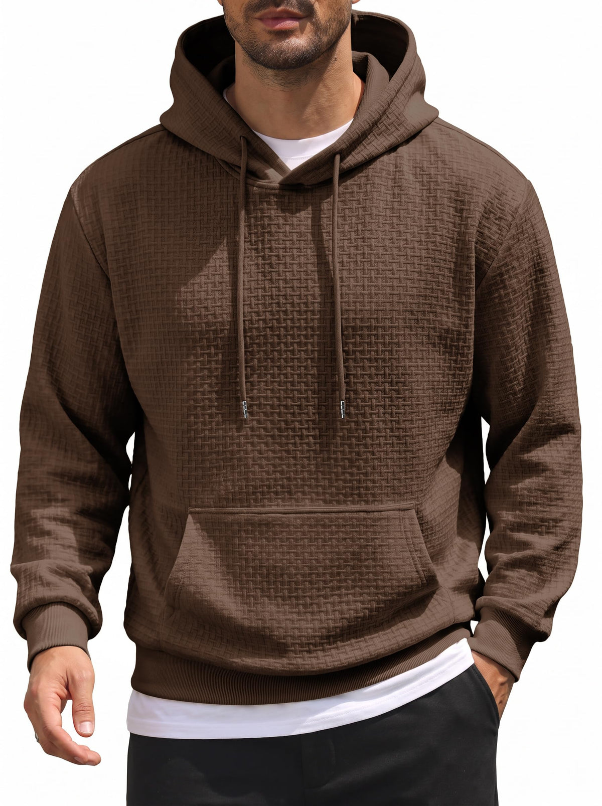COOFANDY Men's Hoodie Pullover Casual Hooded Sweatshirt Kangaroo Pocket