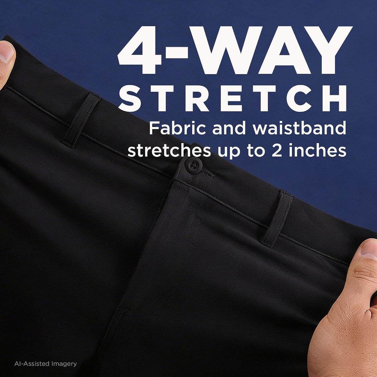 Haggar Sport Men's Straight Fit Travel Performance Pant