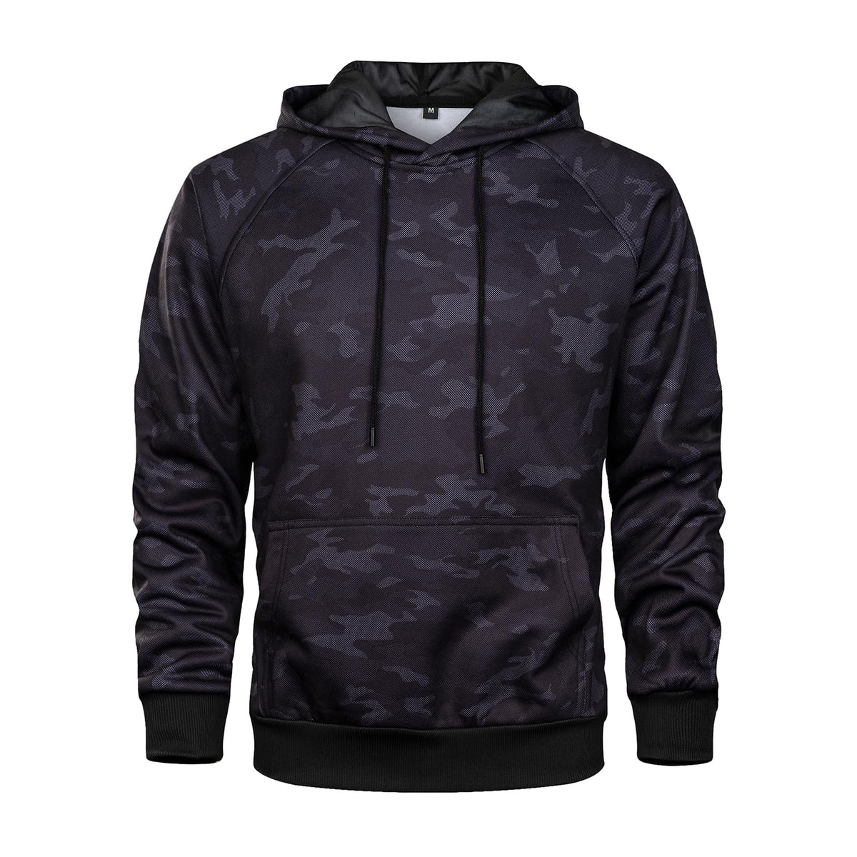 AOTORR Men's Pullover Hoodie Blend Fleece Long Sleeve Contrast Color Military Sweatshirt with Kanga Pocket