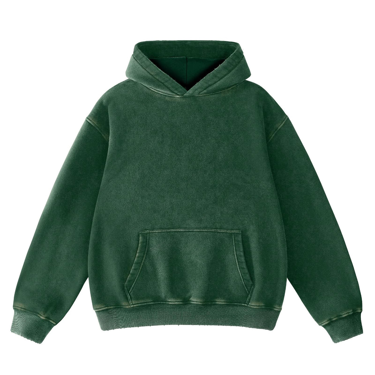 FAIABLE Mens Hoodies Oversized Unisex Acid Wash Hoodie Heavyweight Fleece Vintage Cotton Sweatshirt Men Women Streetwear