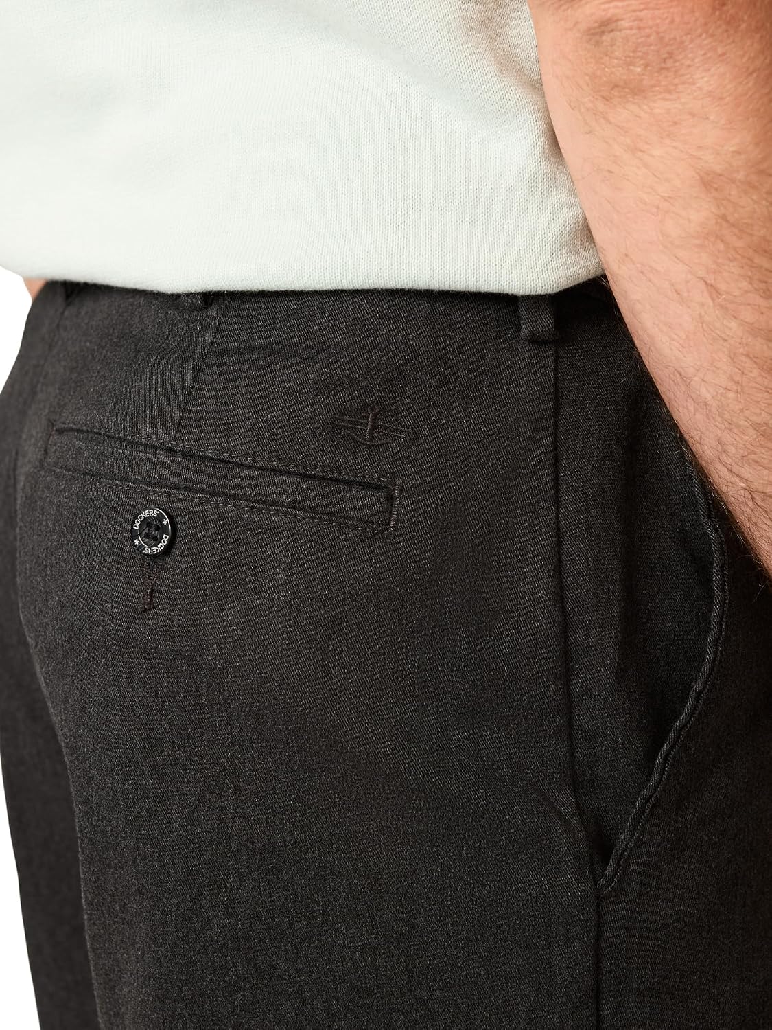 Dockers Men's Comfort Khaki Stretch Relaxed-fit Flat-Front Pant