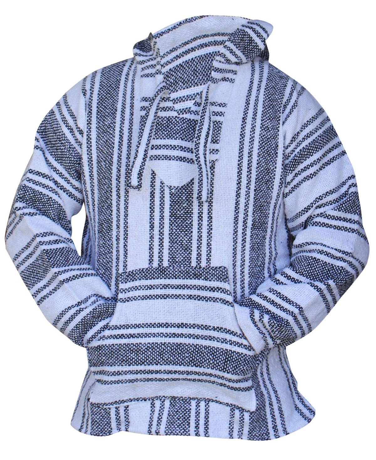 Del Mex Mexican Baja Hoodie Hippie Surf Poncho Sweater Sweatshirt Pullover Jerga