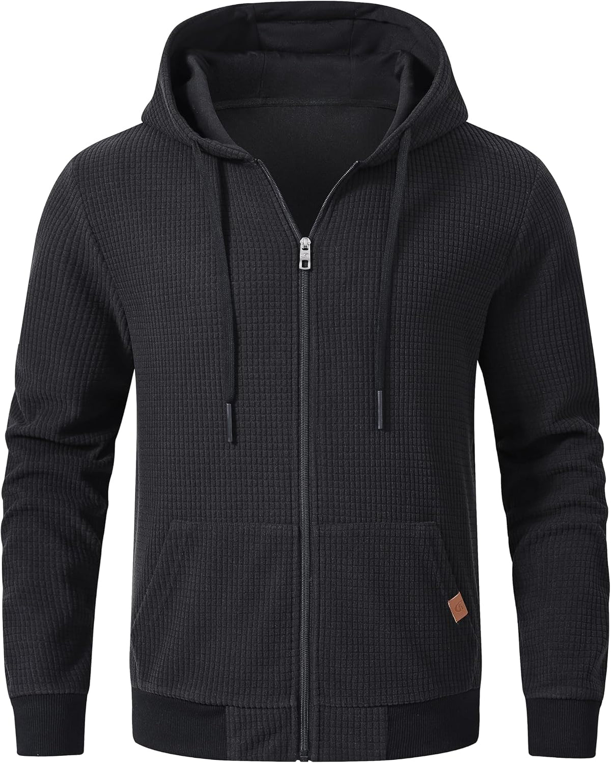 Yundobop Men's Full Zip Casual hoodie Sweatshirt Jacket