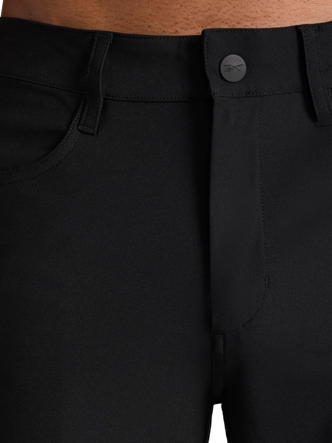 Reebok Men's 5-Pocket Voyager Oblong Pant, Tapered Slim Fit, Lightweight Poly Double-Knit Fabric