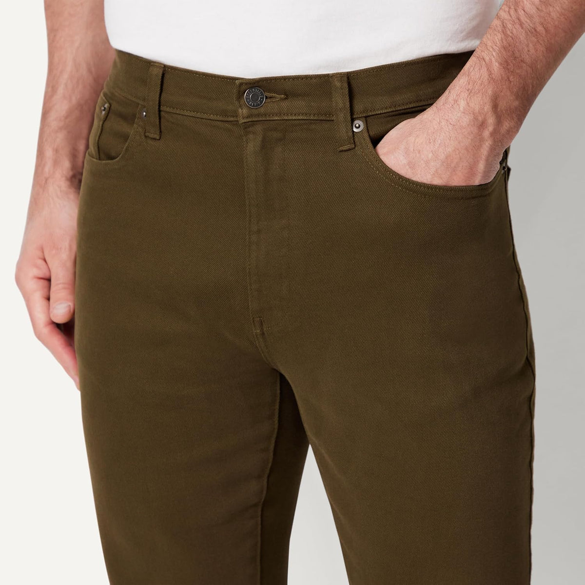Amazon Essentials Men's Regular Fit Garment Dyed Five Pocket Pant