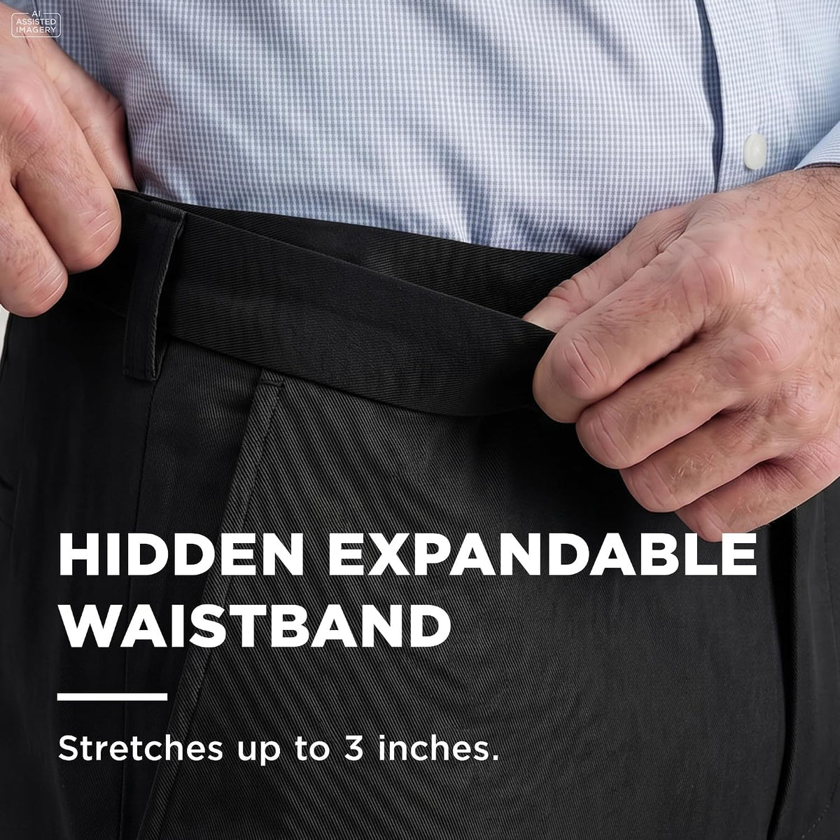Haggar Men's Classic Fit Premium No Iron Khaki Pant