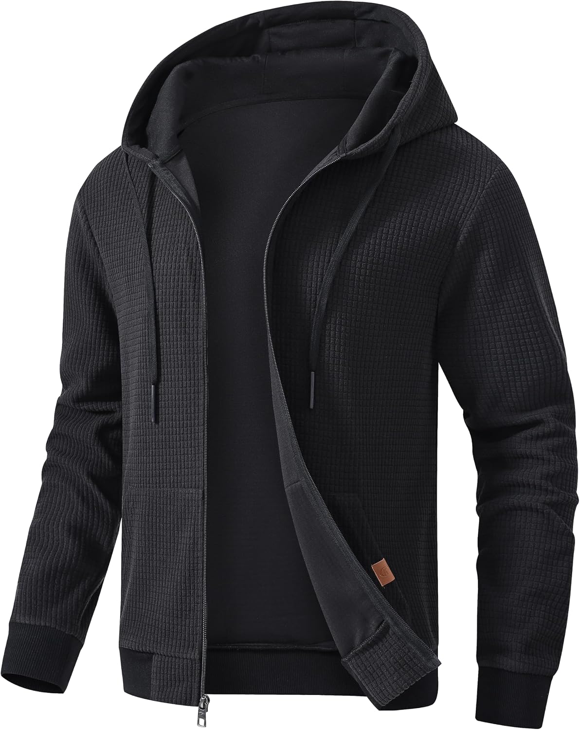 Yundobop Men's Full Zip Casual hoodie Sweatshirt Jacket
