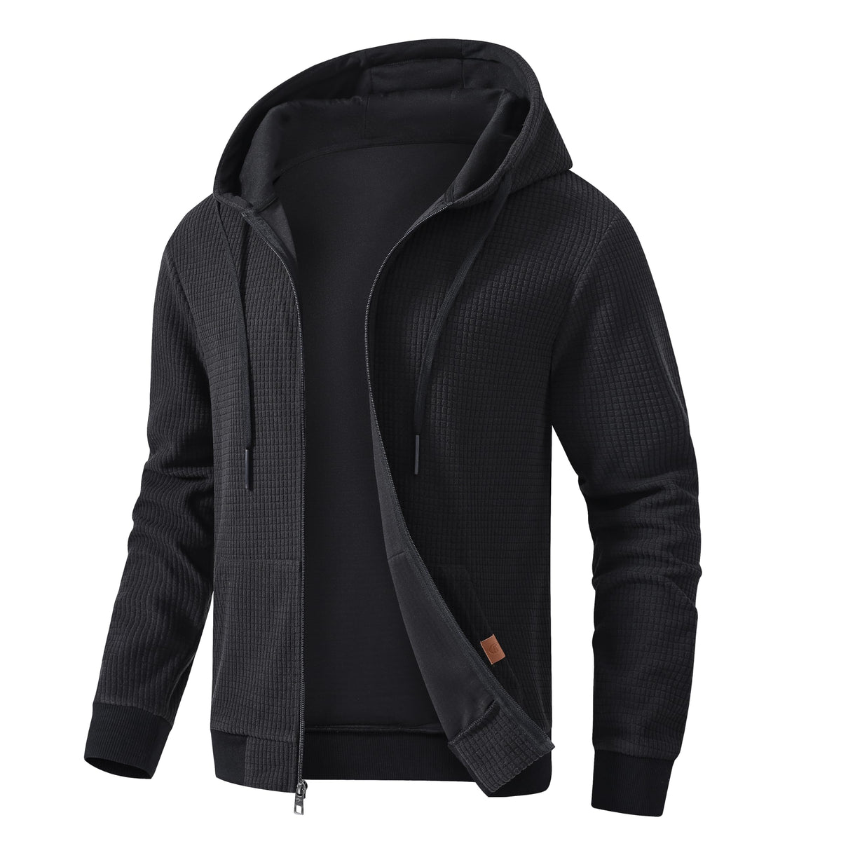 Yundobop Men's Full Zip Casual hoodie Sweatshirt Jacket