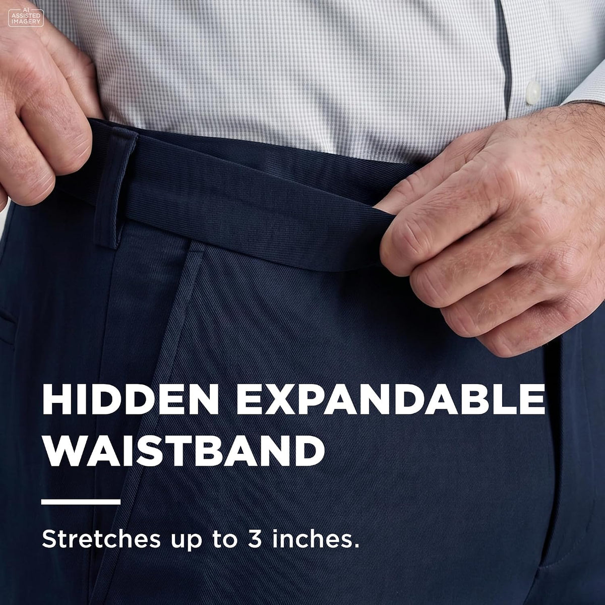 Haggar Men's Classic Fit Premium No Iron Khaki Pant