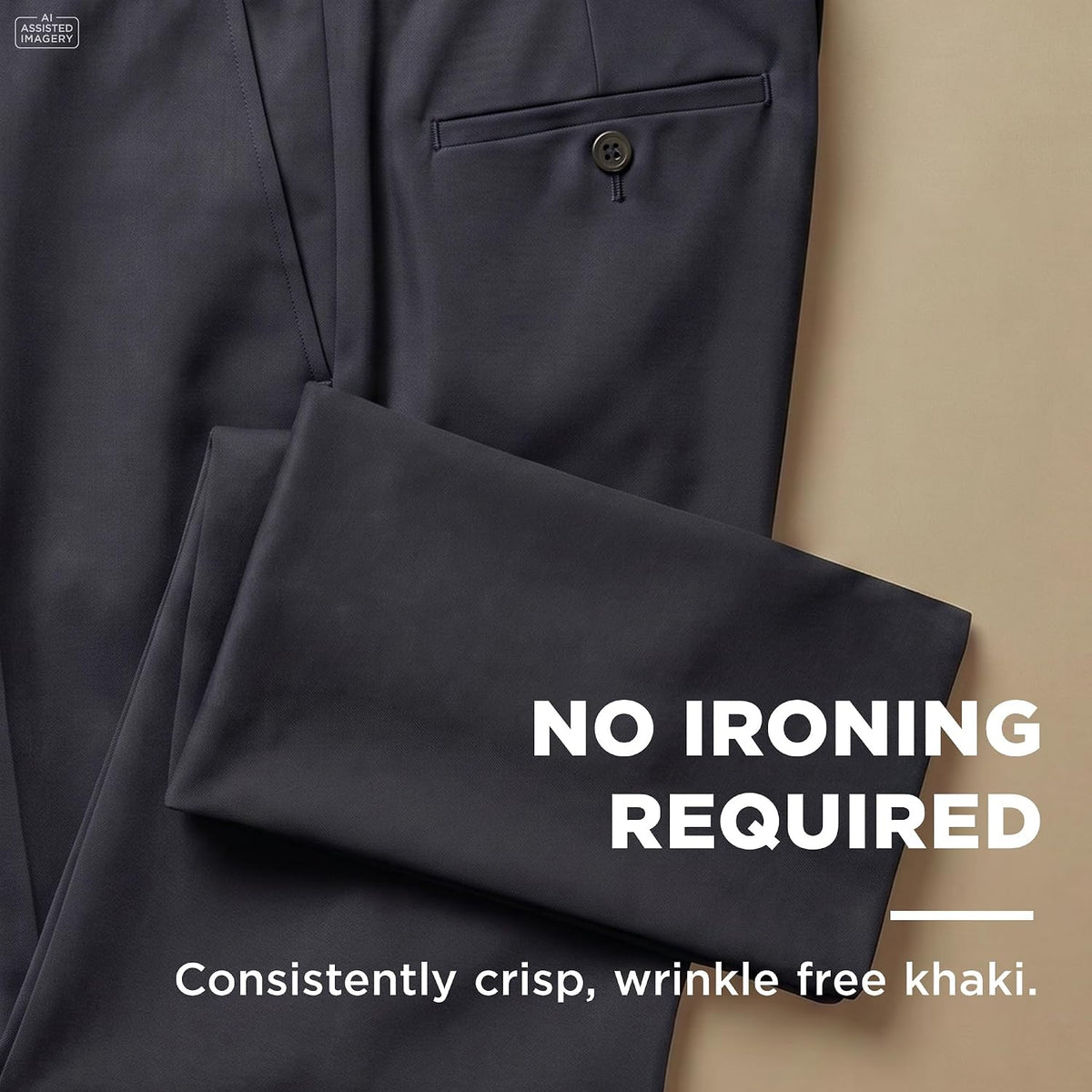 Haggar Men's Classic Fit Premium No Iron Khaki Pant