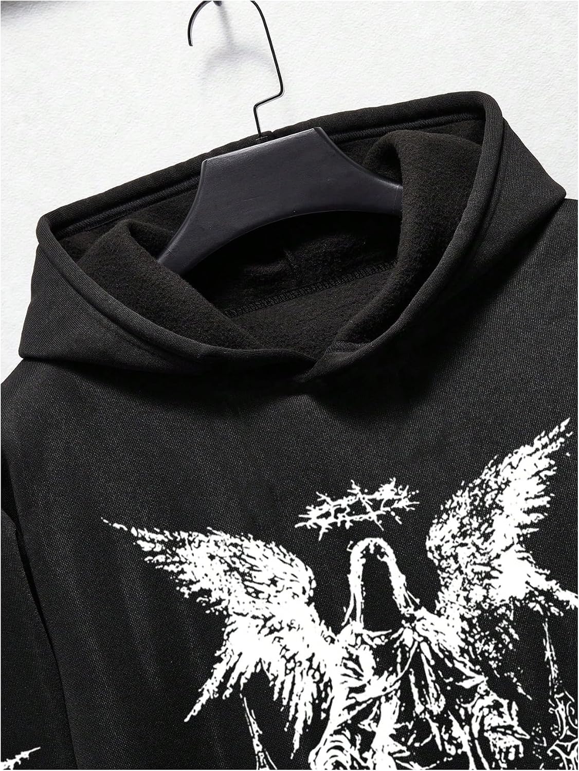 Verdusa Men's Y2k Gothic Graphic Hoodie Sweatshirt