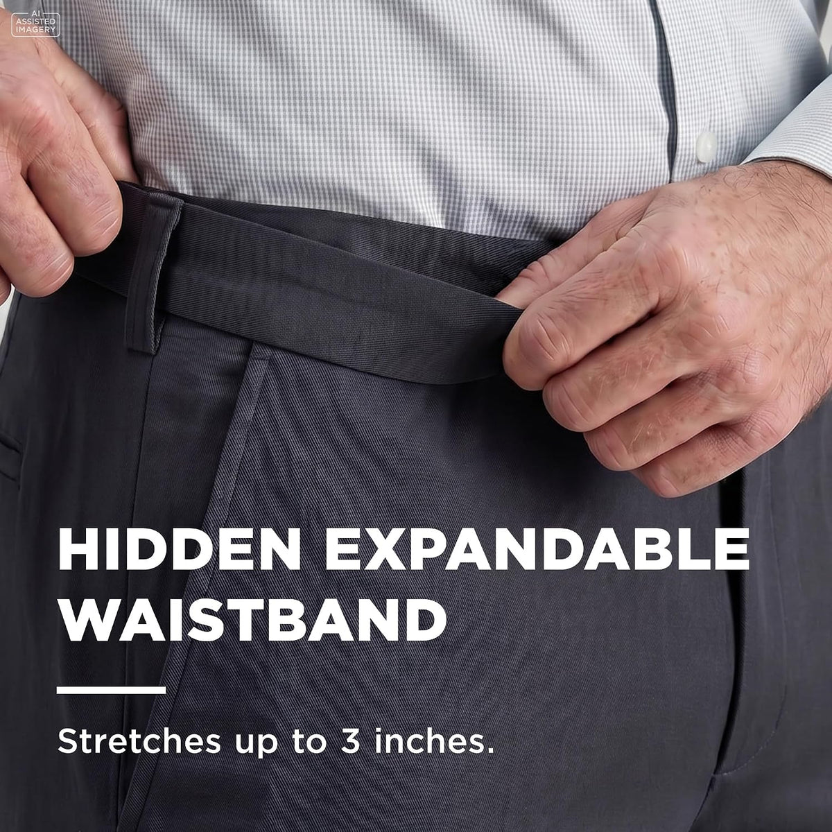 Haggar Men's Classic Fit Premium No Iron Khaki Pant
