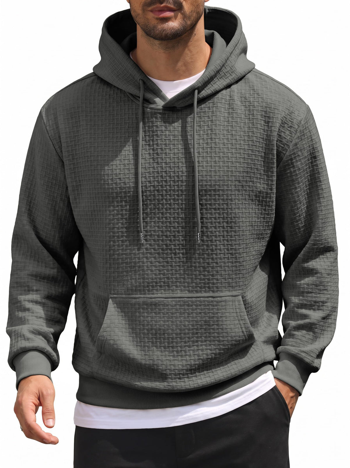 COOFANDY Men's Hoodie Pullover Casual Hooded Sweatshirt Kangaroo Pocket