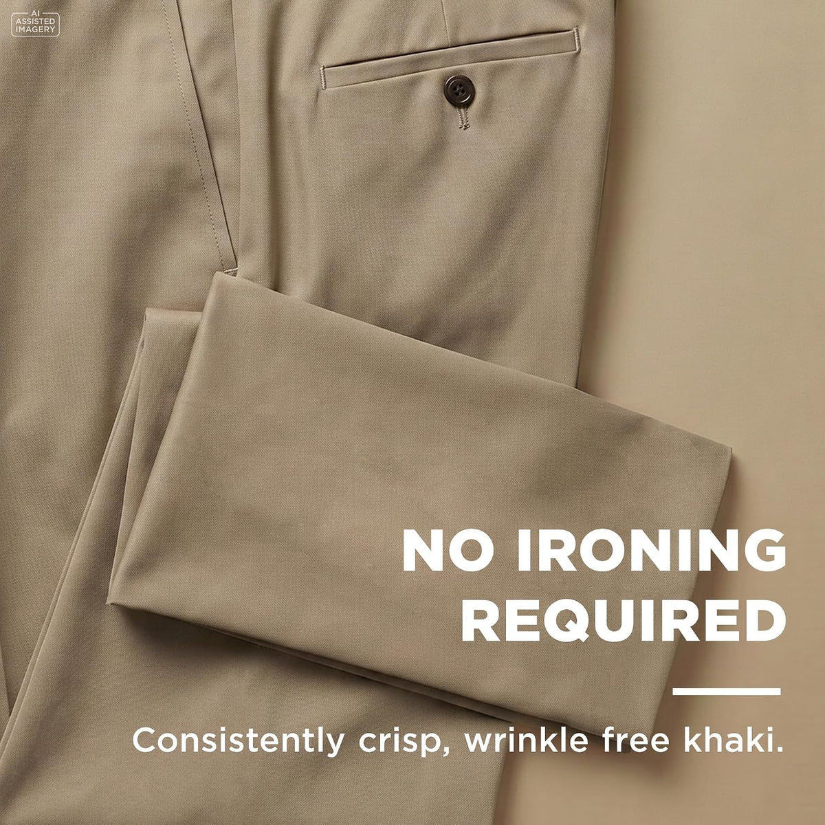 Haggar Men's Classic Fit Premium No Iron Khaki Pant