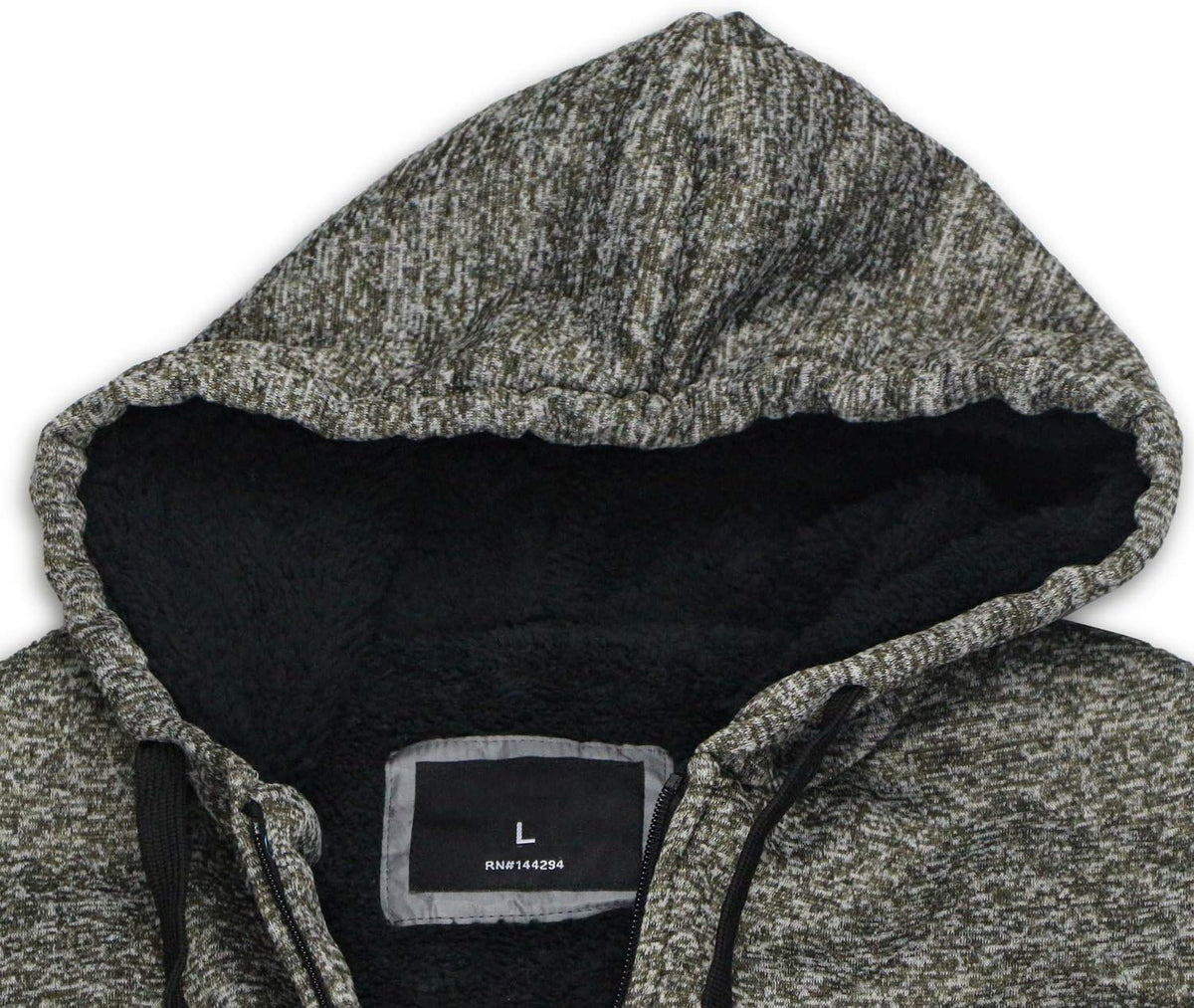 Gary Com Heavyweight Sherpa Hoodies for Men, Thick Fleece Lined Full Zip Up Winter Warm Sweatshirts Work Jackets