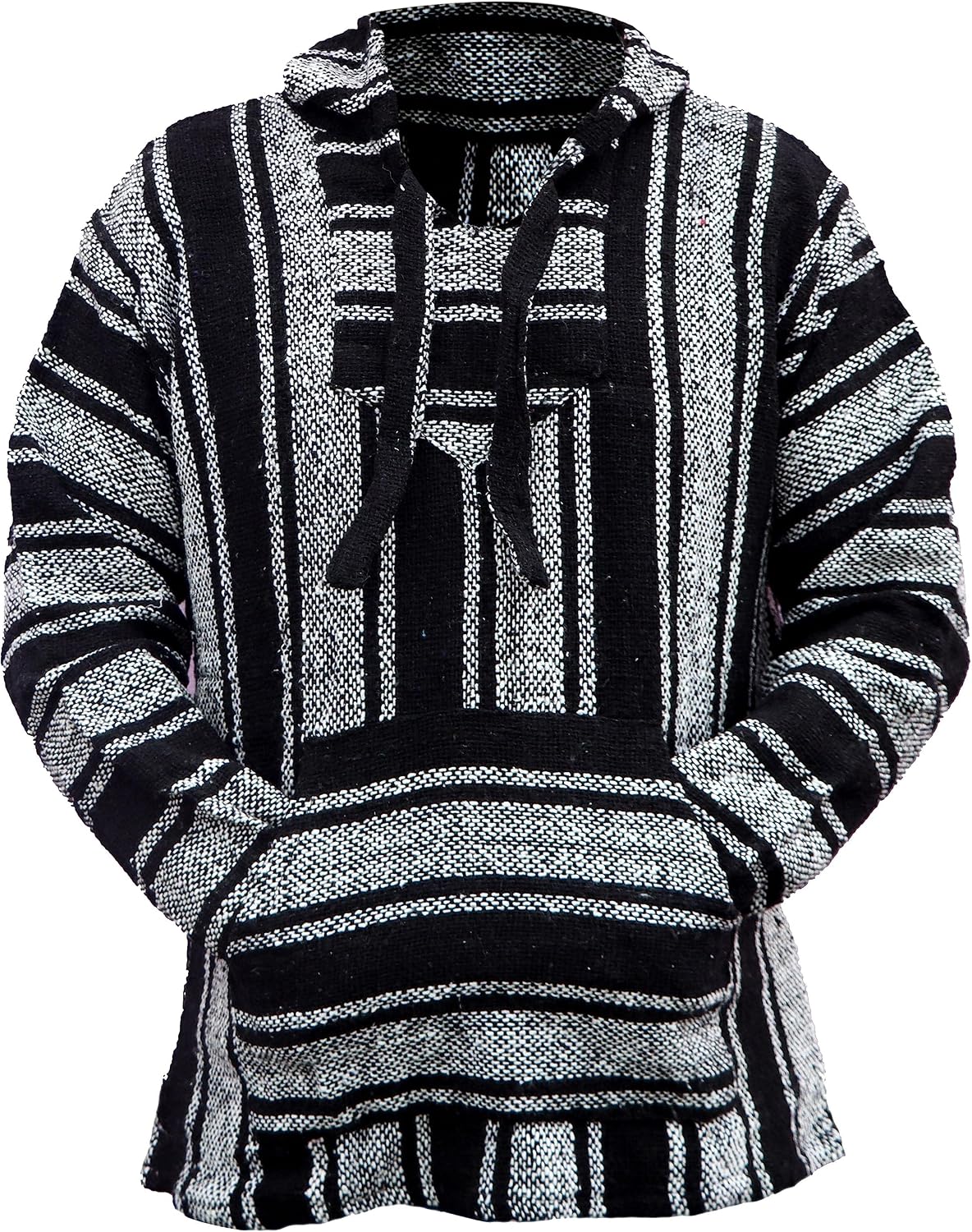 Del Mex Mexican Baja Hoodie Hippie Surf Poncho Sweater Sweatshirt Pullover Jerga
