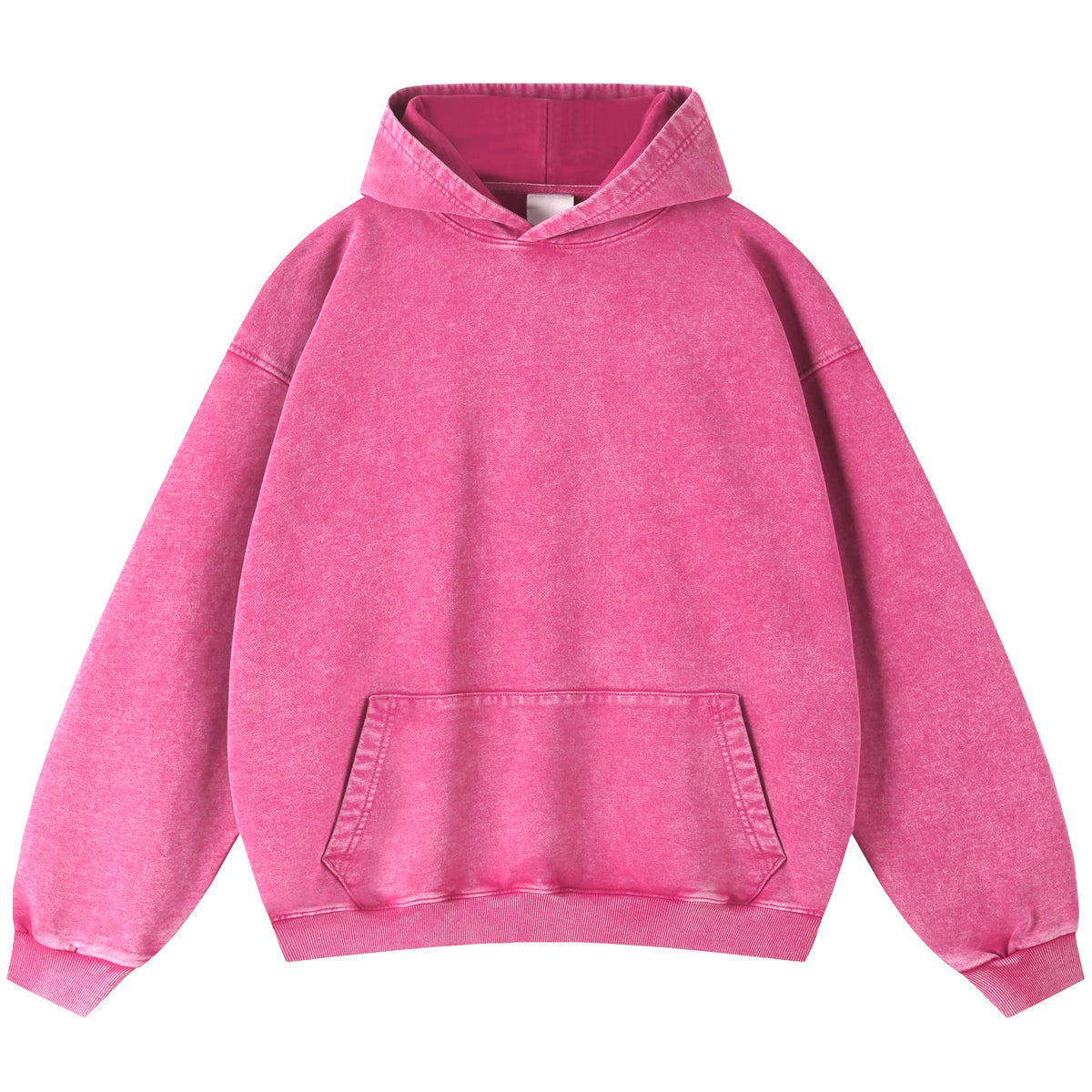 Men Oversized Acid Wash Hoodie Vintage Heavyweight Cotton Top