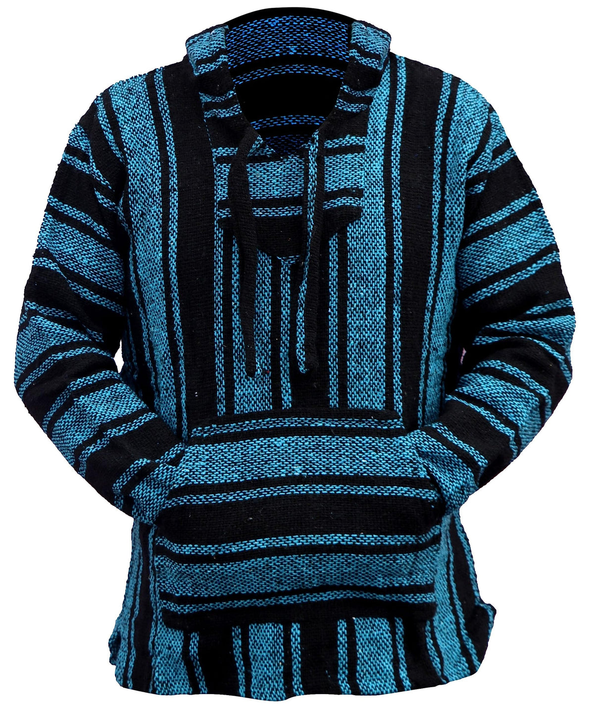 Del Mex Mexican Baja Hoodie Hippie Surf Poncho Sweater Sweatshirt Pullover Jerga