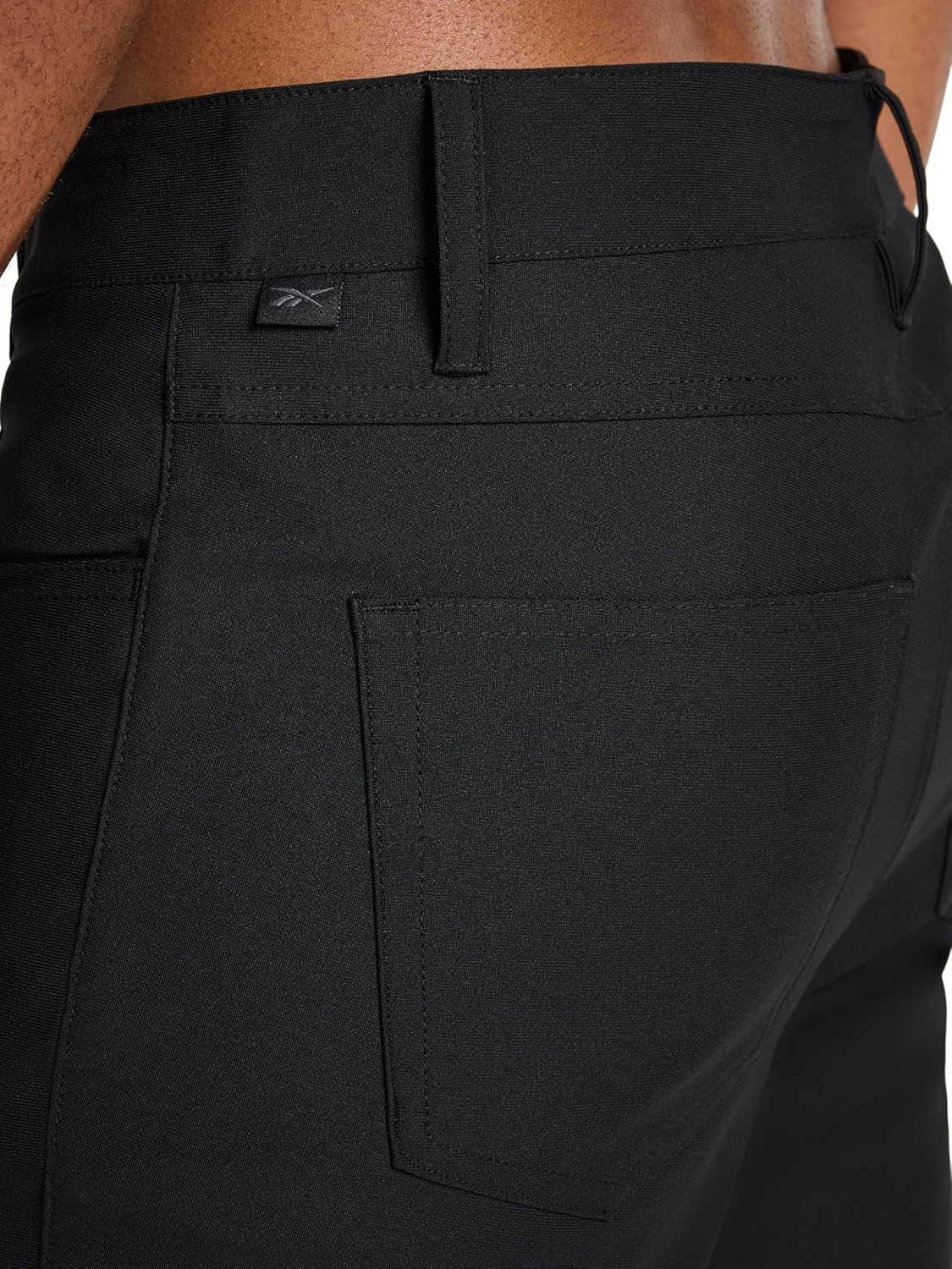 Reebok Men's 5-Pocket Voyager Oblong Pant, Tapered Slim Fit, Lightweight Poly Double-Knit Fabric