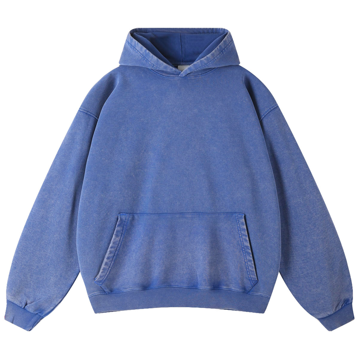 Men Oversized Acid Wash Hoodie Vintage Heavyweight Cotton Top