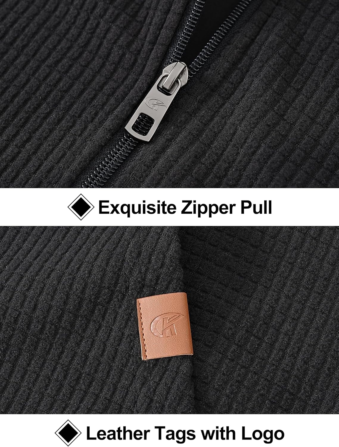 Yundobop Men's Full Zip Casual hoodie Sweatshirt Jacket