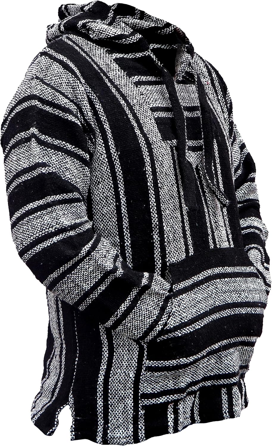 Del Mex Mexican Baja Hoodie Hippie Surf Poncho Sweater Sweatshirt Pullover Jerga